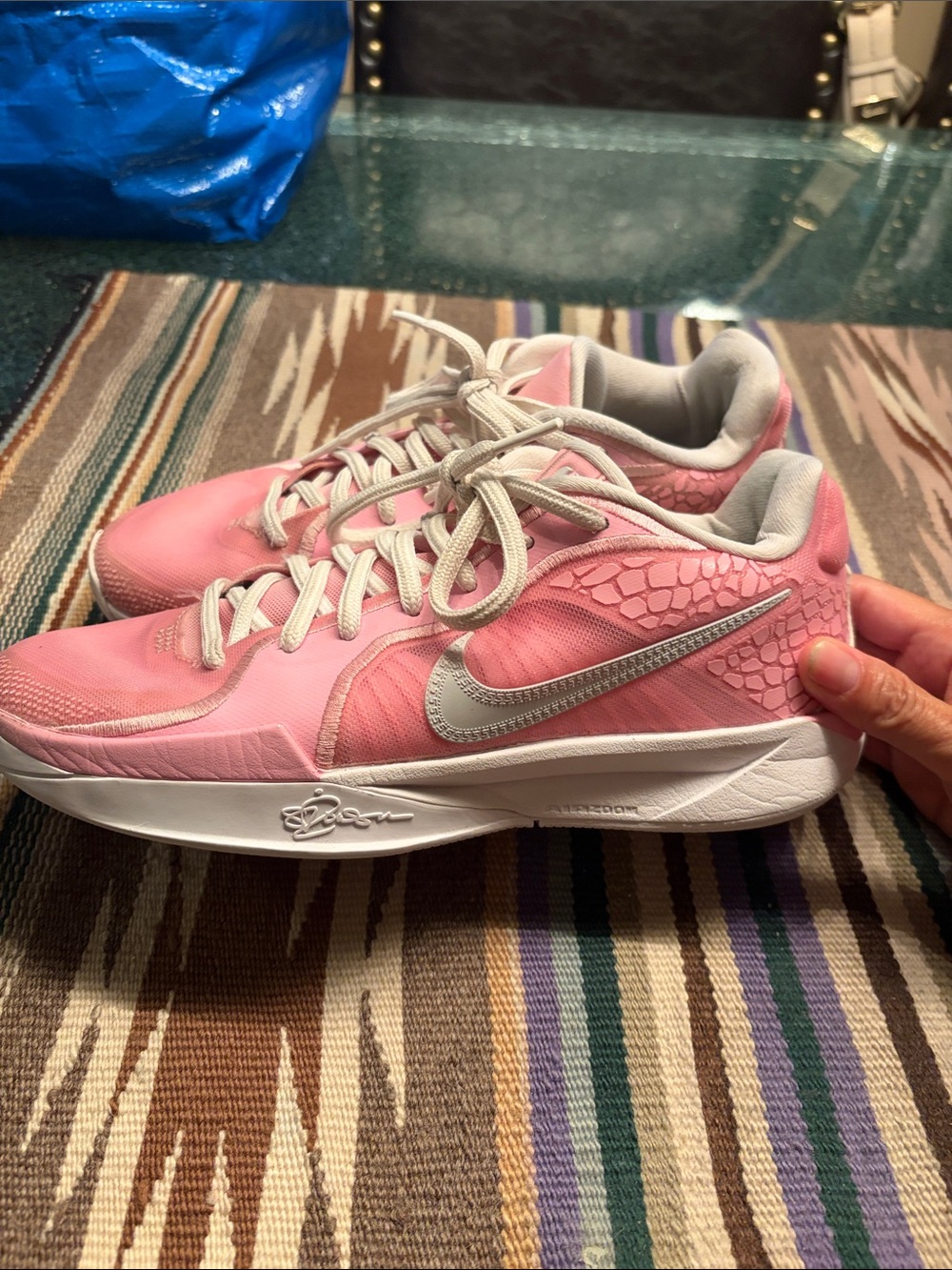 Nike Sabrina 2 By You Kay Yow Think Pink Custom Basketball Volleyball Shoes 7